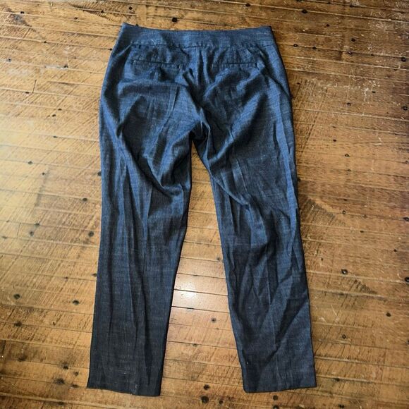 Loft Julie size 8 business casual flat front gray slacks - Picture 3 of 3